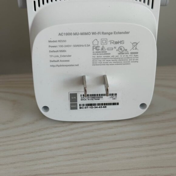 TP-Link RE550 AC1900 Wireless Dual Band Wi-Fi Range Extender Booster - Picture 3 of 6